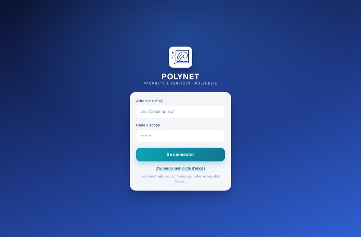Capture d'écran de Polynet
