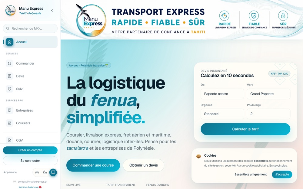 Aperçu de Manu Express Tahiti